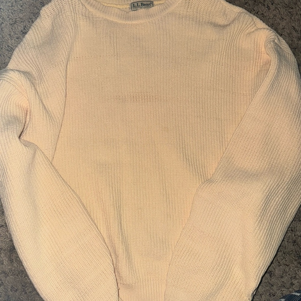 Orange-Yellow Knit Crew